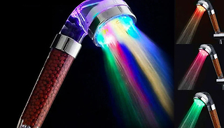 LED Colour Changing High-Pressure Shower Head