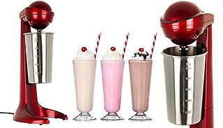 100W Retro Milkshake Maker With 500ml Stainless Steel Mixing Cup