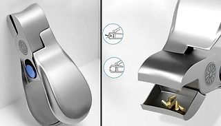 Stainless Steel Wide-Jaw Nail Clippers + Free Nail File
