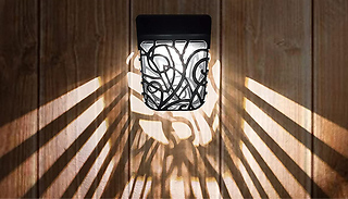 2 or 4 Solar powered LED Fence Lights