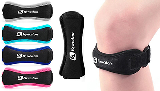 2-Pack of Adjustable Soft Knee Straps - 5 Colours