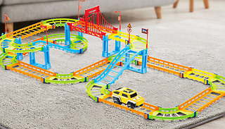 95-Piece Multilayer Rail Road Toy Car Track