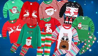 Kids Christmas Long-Sleeve Pyjamas - 9 Options, 6 Sizes