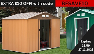 L or XL Metal Garden Shed - 3 Colours