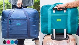 1 or 2 Folding Square Travel Holdall Bags - 4 Colours