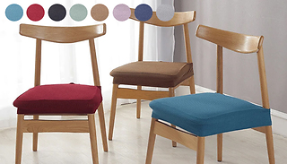 Grid Fabric Elasticated Dining Chair Cover - 8 Colours