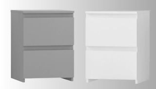 Vida Designs Denver 2-Drawer Bedside Chest - 2 Colours