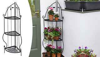 3-Tier Metal Corner Plant Display Stand