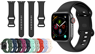 Soft Silicone Sports iWatch Compatible Straps - 11 Designs & 6 Sizes