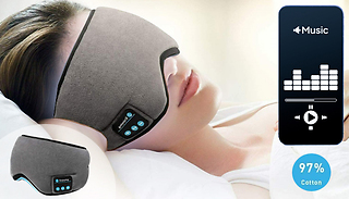 Plush Sleep Mask with Built-in Headphones