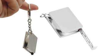 Portable Metal Tape Measure Keyring