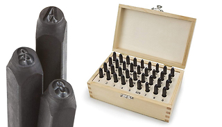 36-Piece Letter & Number Stamp Set