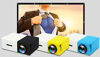 SofaCinema Projector With Optional 84-Inch Projector Screen - 3 Colours