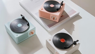 Retro Vinyl Record Player Bluetooth Speaker - 3 Colours 
