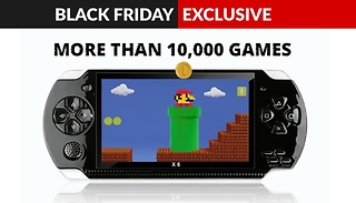 X6 Handheld Console + 10,000 Built-In Games & Earphones