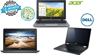 Chromebook 11.6-Inch Laptop Bundle - Acer, Lenovo or Dell