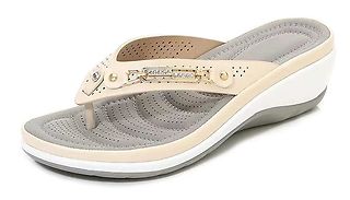 Women's Non-Slip Wedge Flip Flops - 4 Colours & 6 Sizes