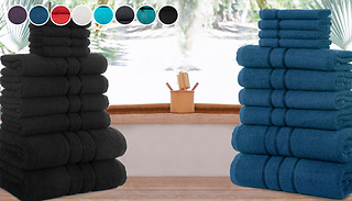 10pc Egyptian Cotton Premium Towels - 8 Colours