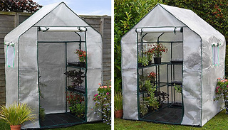 Garden Grow 6 or 12-Shelf Waterproof Greenhouse