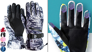 Waterproof Fleece-Lined Touchscreen Motorbike Gloves - 5 Colours & 3 S ...