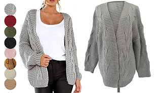 Ribbed Oversized Cardigan - 8 Colours & 4 Sizes