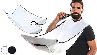 Shaving Apron With Mirror Suction Pads - 2 Colours 