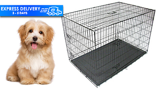 Pet Transport Black Tray Cages - 2 Sizes