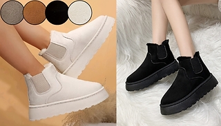 Elastic Slip-On Snow Boots - 4 Colours, 6 Sizes