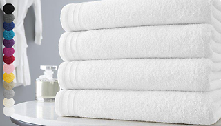 4pc Wilsford Egyptian Cotton Jumbo Bath Sheets - 13 Colours