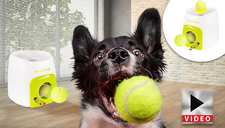Automatic Pet Tennis Ball & Treat Launcher