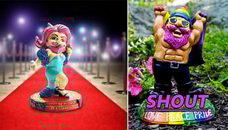 LGBT Resin Garden Gnome - 2 Designs