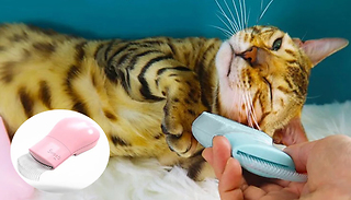 2-in-1 Cat Fur Shedding Comb & Massager - 3 Colours