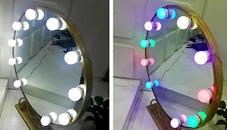10 LED Bulb Hollywood Mirror Light Kit