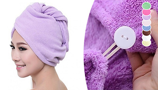 Water Absorbing Quick-Drying Hair Towel - 9 Colours