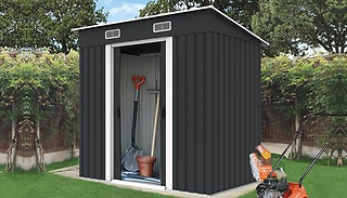 Birchtree Slanted Roof Metal Shed - 2 Sizes
