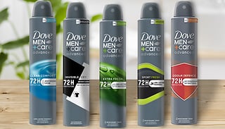 3 or 6-Pack Dove Men+Care Advanced Anti-Perspirant Deodorants - 5 Scen ...
