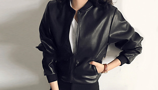 Faux Leather Jacket - 3 Sizes