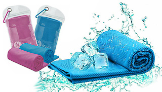 Magic Ice-Cool Microfibre Gym Towel - Pink or Blue