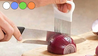 1 or 4 Easy Cut Onion Slicing Forks - 4 Colours