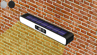 1, 2 or 3 Solar Motion Sensor Outdoor Flood Lights - 4 Options