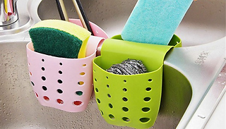 1 or 2 Sink Saddle Drain Basket - 4 Colours