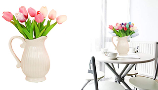 40 Artificial Decorative Tulip Flowers
