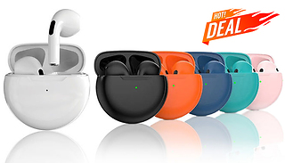 Pro 6 Wireless Earbuds + Charging Case - 6 Colours