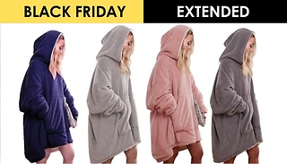 Oversized Reversible Sherpa Hoodie Blanket - 4 Colours!