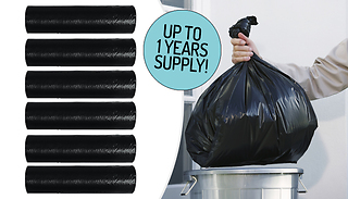Heavy Duty 90L Bin Bags - 100 or 200 Bags