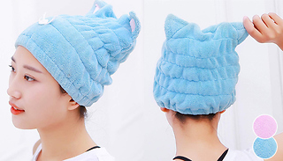 Cute Cat Quick-Drying Hair Towel - 2 Colours
