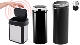 Sensor Touchless Stainless Steel Bin - 2 Colours & 3 Sizes