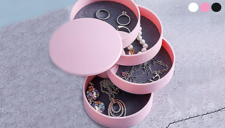 4-Tier Rotating Jewellery Box - 3 Colours