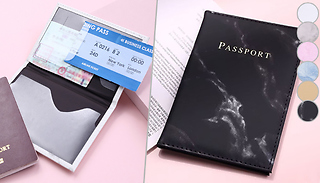 Marble Passport Holder - 6 Colours