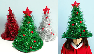 Novelty Christmas Tree Hats - 3 Colours